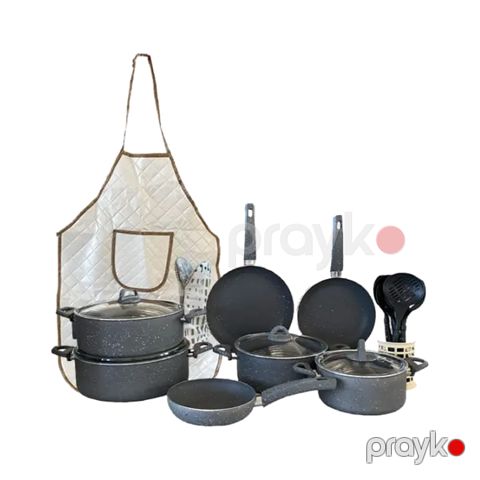 Potlisa Essen Bio Granit Set 21 Parça Boz — Bakı