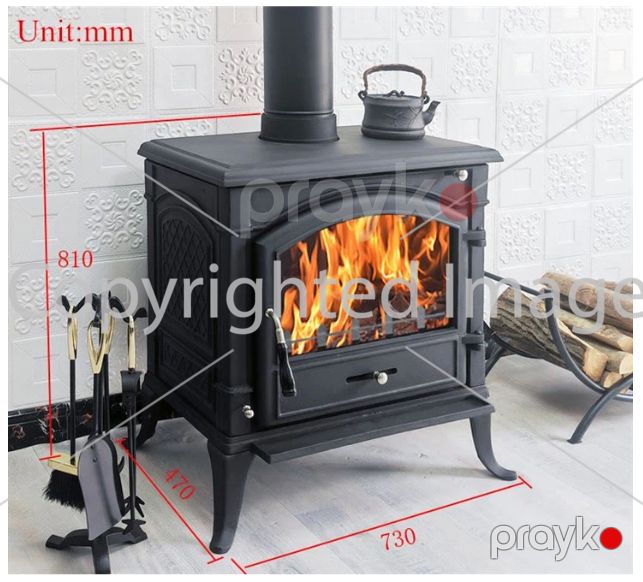 Kamin soba tipli odunlu (çuqun) ŞSÇ 04 — Ev texnikası, Bakı (3)