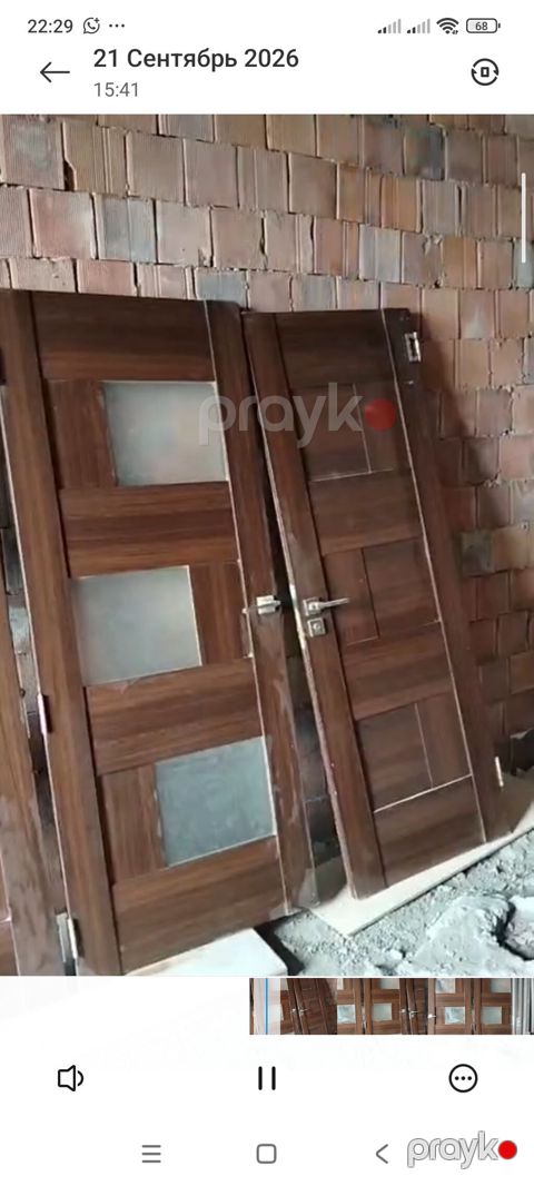 Məhsul: Otaq və giriş qapıları dəsti - Material: MDF/taxta üzlü — Bakı
