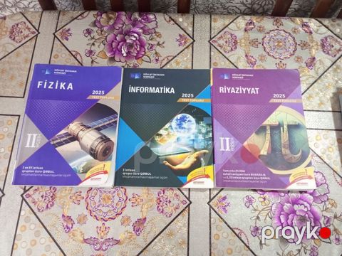 DİM 2025 test toplusları – Fizika, İnformatika, Riyaziyyat (II hissə) — Bakı