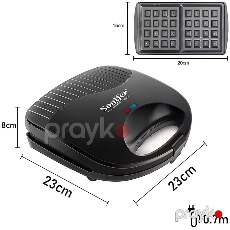 Vafli bişirən Sonifer SF-6043 — Toster və vaflyasıcı, Bakı (6)