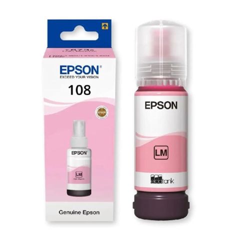Epson 108 C13T09C64A Light Magenta Original EcoTank Mürəkkəb Butulkası — Bakı