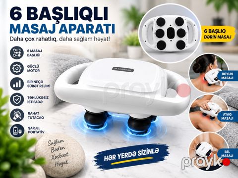 6 Başlıqlı Masaj Aparatı — Bakı