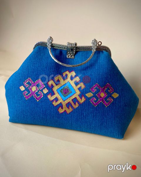 Klatç MFB Style, pambıq, mavi, 30x16 sm — Bakı