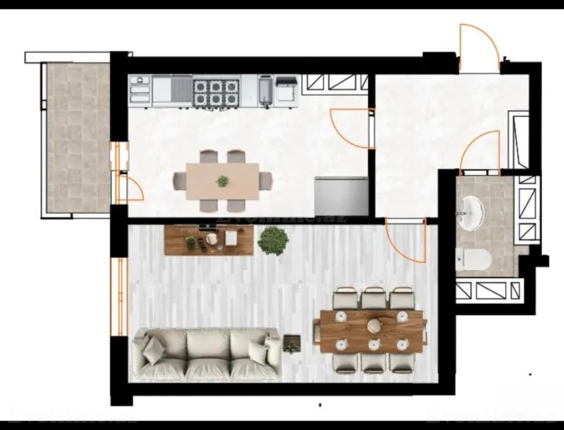 Satılır 2 otaqlı Mənzil Yeni tikili 100 m² Bakı, Suraxanı r., Yeni Günəşli — Mənzil, Bakı (4)