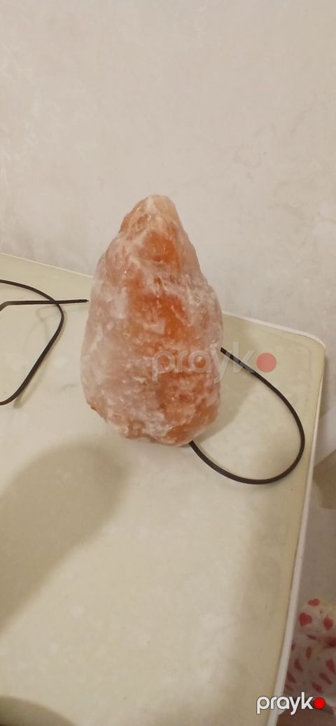 Himalay duz lampası - Material: təbii Himalay duzu monoliti — Masazır