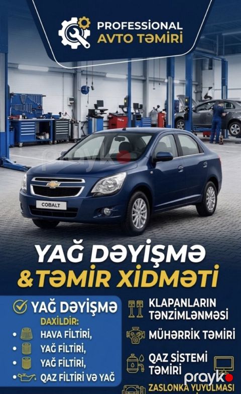 Chevrolet Cobalt avtomobillərinin təmiri — Bakı