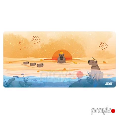 2E Mouse Pad Capybarra, L(800x400x2mm), yellow (2E-PAD-L-CAPY-YELLOW) — Bakı
