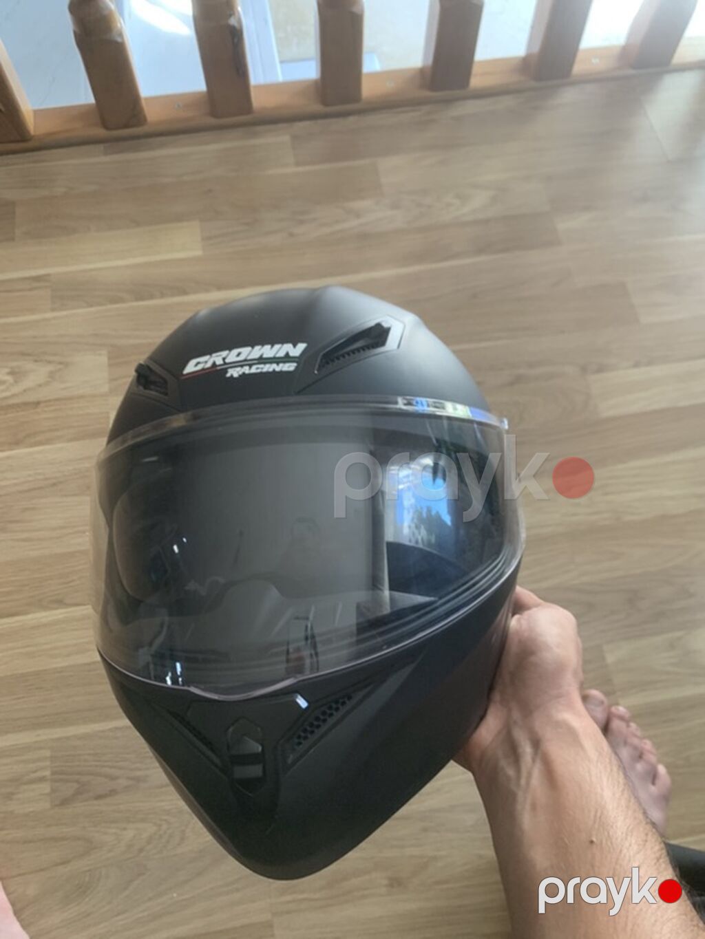 Crown Racing modul tipli motosiklet dəbilqəsi - Korpus: davamlı ABS — Motosiklet geyimi, Bakı (5)