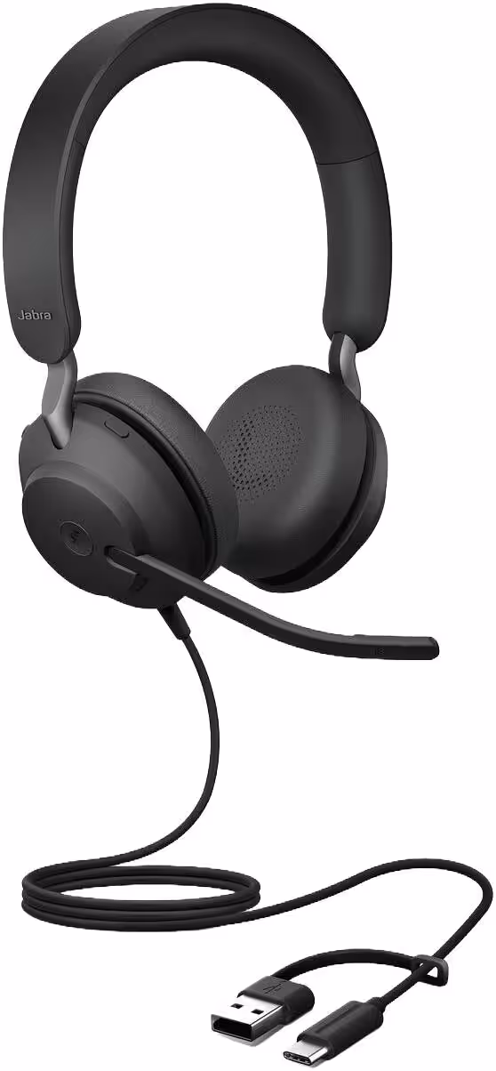 Jabra Evolve2 40 SE USB C/A MS Stereo (24189-999-799) — Qulaqcıqlar, Bakı (2)