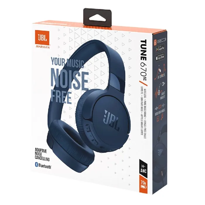 JBL Tune 670NC Blue – Adaptive ANC Simsiz Qulaqlıq — Elektronika, Bakı (2)