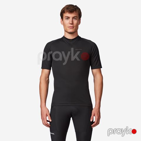 Kişilər üçün velosiped futbolkası Decathlon 8569821, qara, poliester, ölçü XL — Bakı