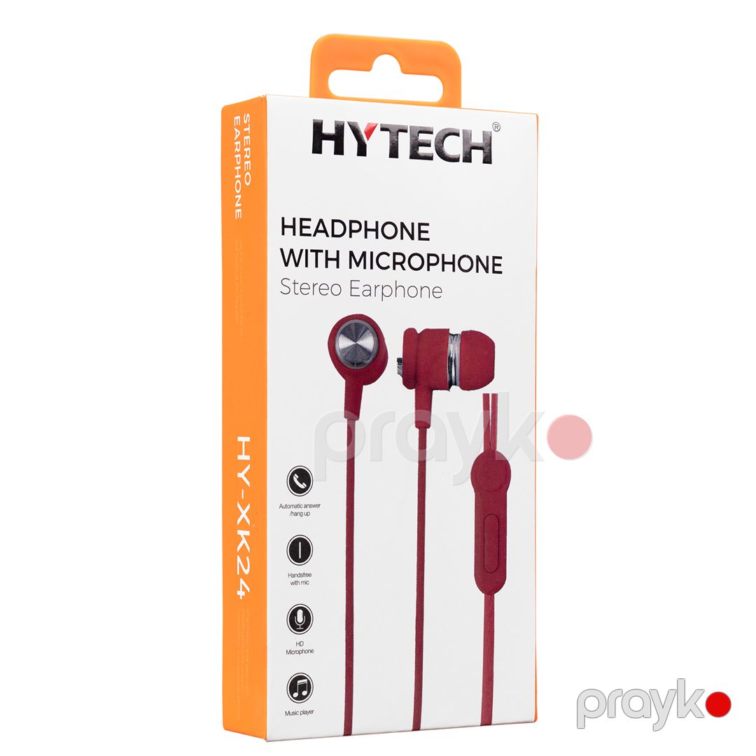 Hytech XK24 Mikrofonlu-Qulaqlıq (HY-XK24 Red-Gray) — Dinamiklər və akustik sistemlər, Bakı (2)