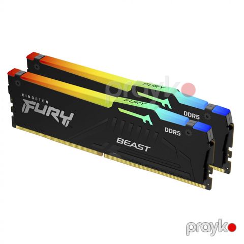 Kingston Fury Beast RGB DDR5-5600 64GB KIT (2x32GB) KF556C40BBAK2-64 — Bakı