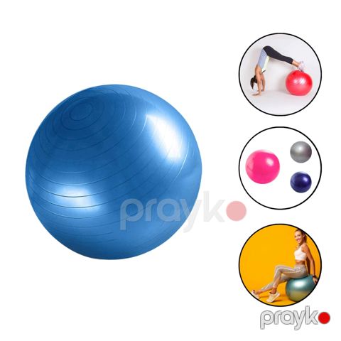 Fitnes topu Gymnic 1062 PVC, mavi, 75 sm — Bakı