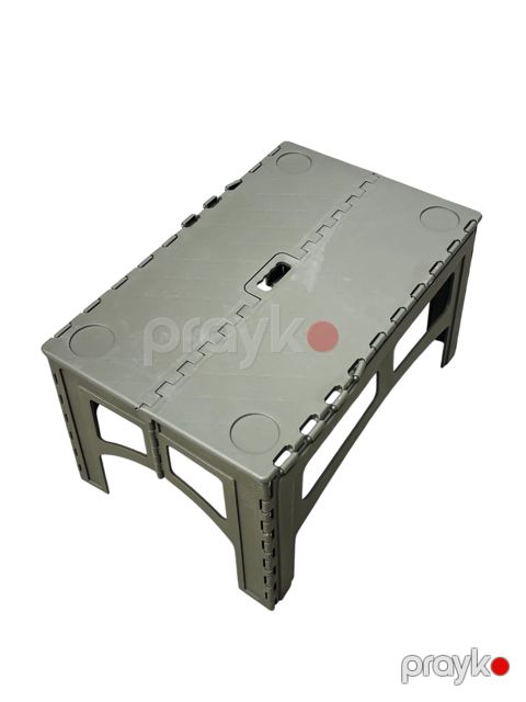Qatlanan taburet kempinq üçün ALM42, plastik, yaşıl, 70x39x44 sm — Bakı