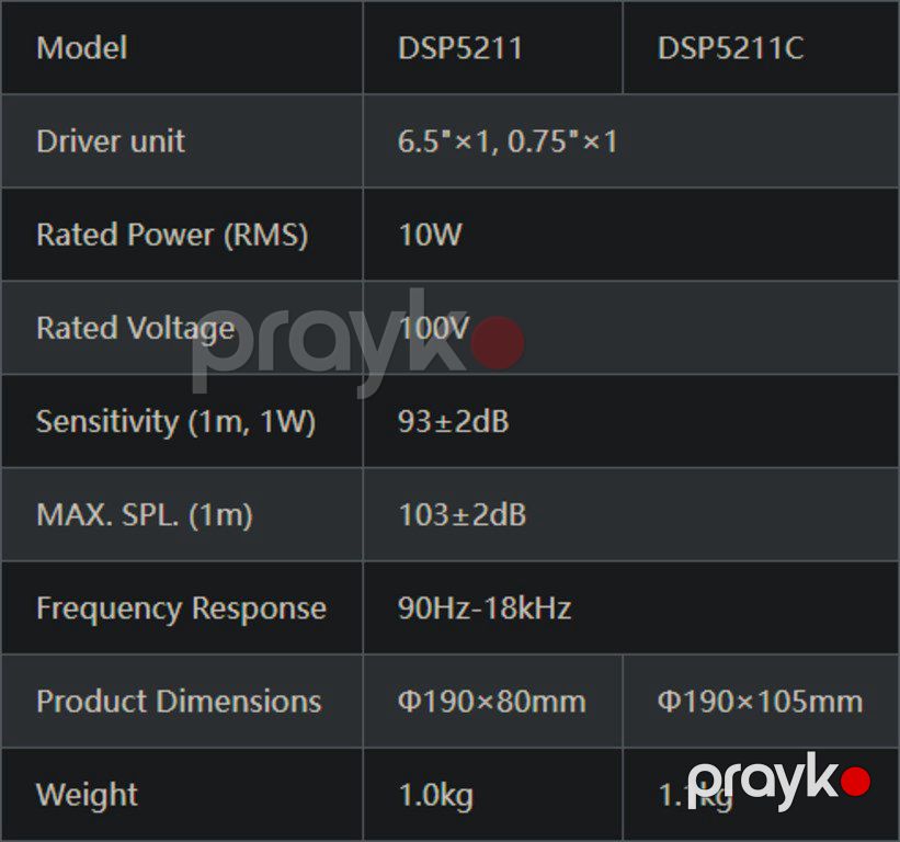 Çərçivəsiz tavan dinamiki "Dsppa 5211 10W" 16.5 sm — Səs texnikası, Bakı (2)