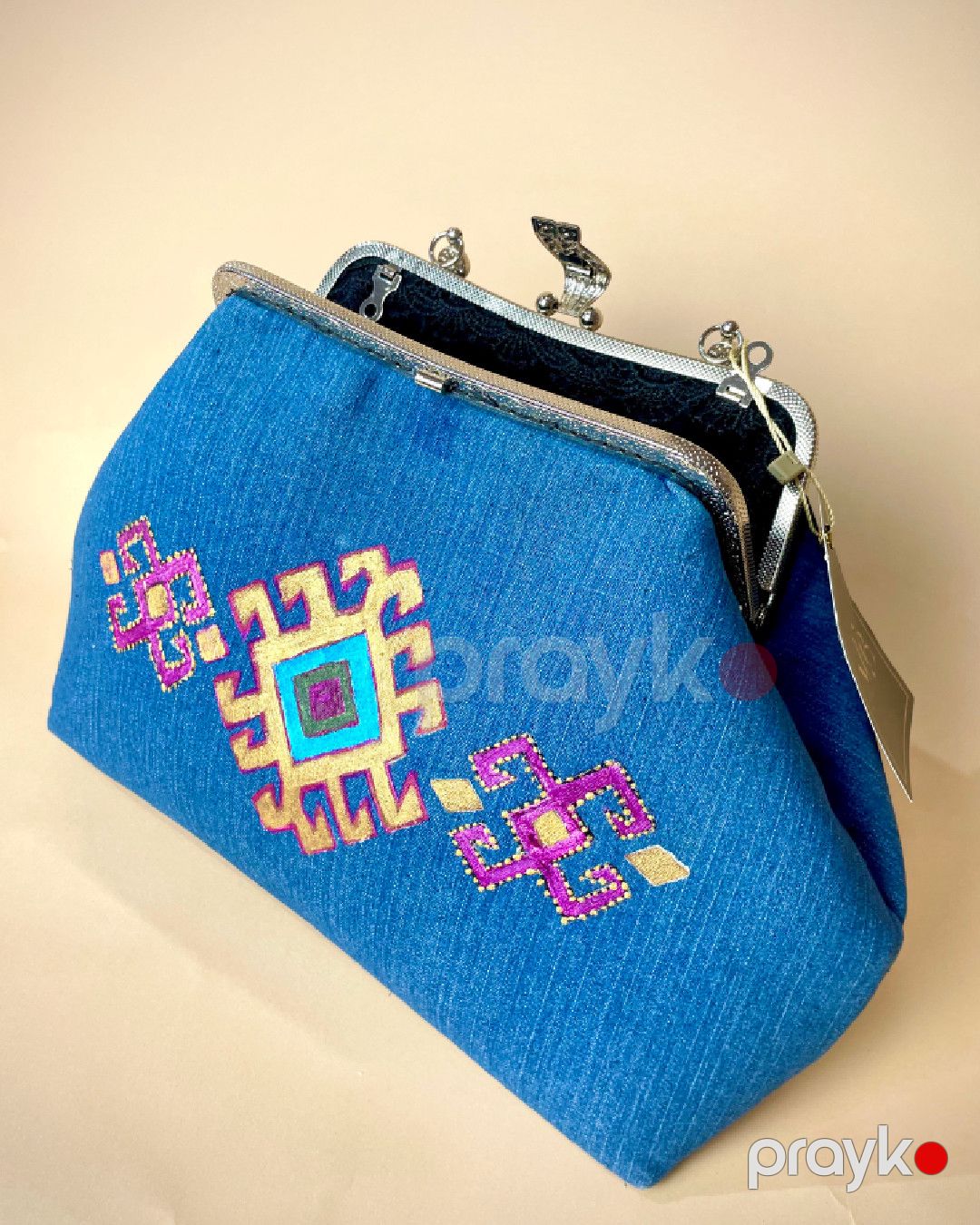 Klatç MFB Style, pambıq, mavi, 30x16 sm — Mallar, Bakı (2)
