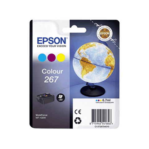 Epson 267 Globe C13T26704010 Tri-Colour Original Mürəkkəb Kartrici 6.7 ml 200 Səhifə — Bakı