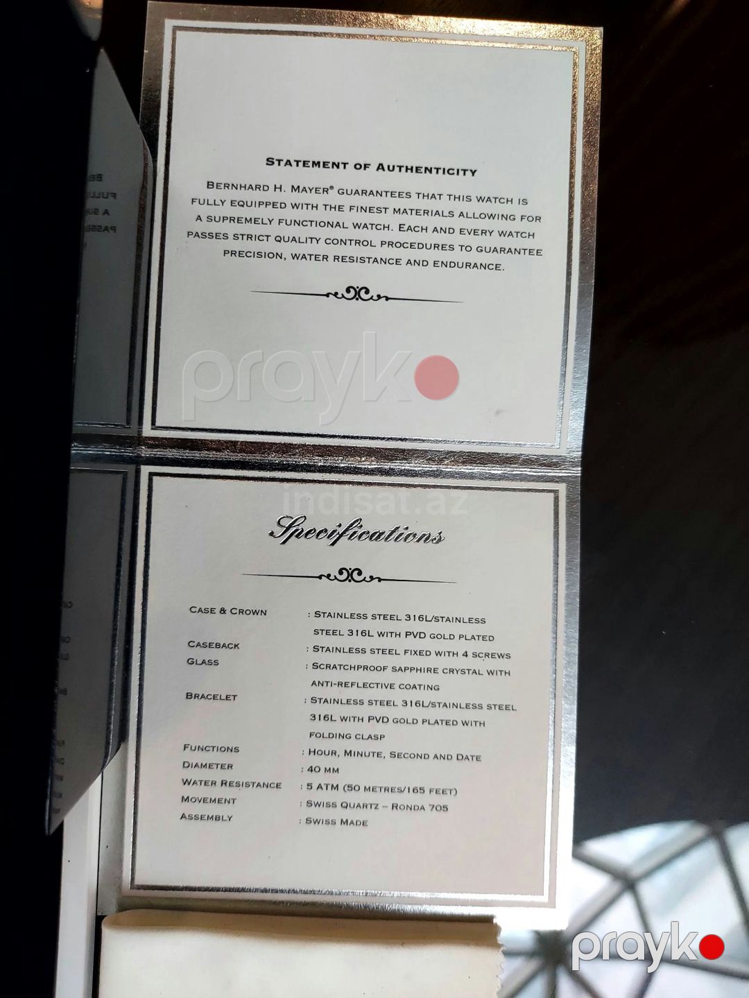 Bernhard H. Mayer B2504 — Geyim, ayakkabı, aksesuarlar, Bakı (3)