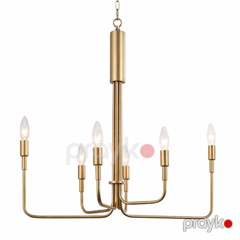 Tavan Çılçırağı E27/6-GLT-27, LED, royal candle, gold — Bakı
