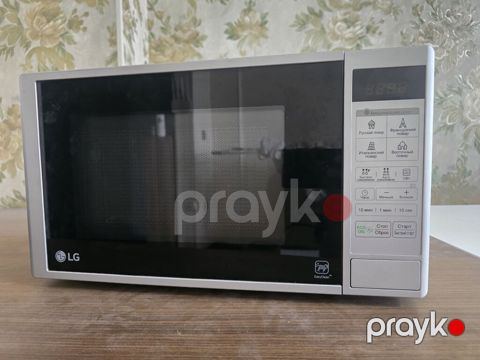 Mikrodalğalı soba LG, Ayrıca dayanan, Mikrodalğalar ilə, rəng - Gümüşü, İşlənmiş — Bakı
