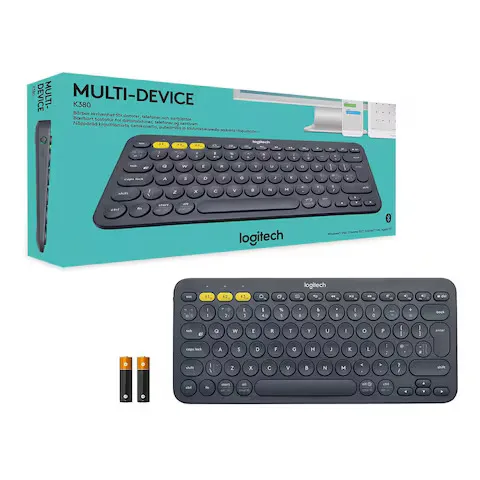 Klaviatura Logitech Bluetooth Keyboard K380 Multi-Device Dark Grey — Mallar, Bakı (5)