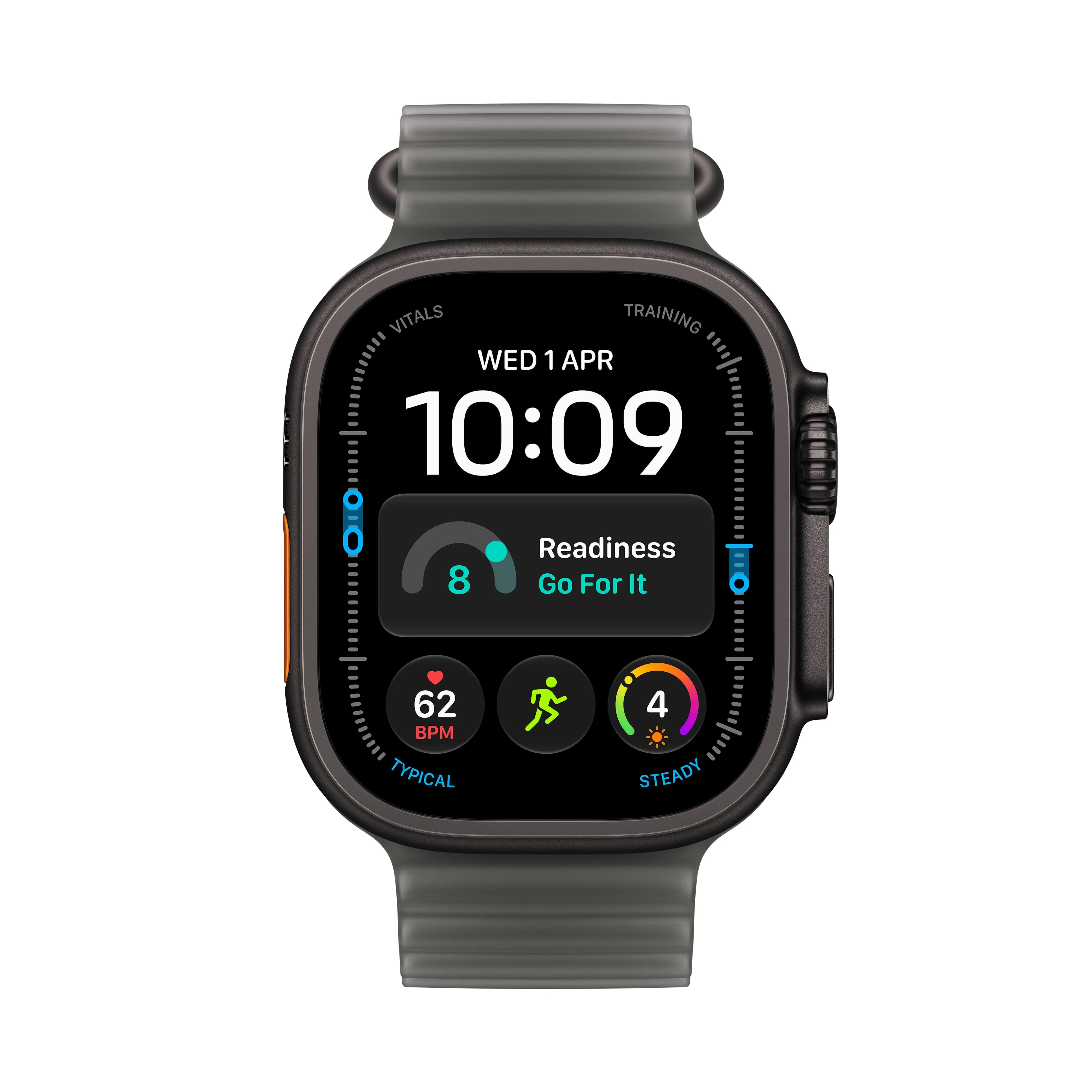 Smart saat Apple Watch Ultra 4 GPS + Cellular, 49mm Black Titanium Case with Translucent Black Ocean Band (MJAY4QI/A) — Bakı