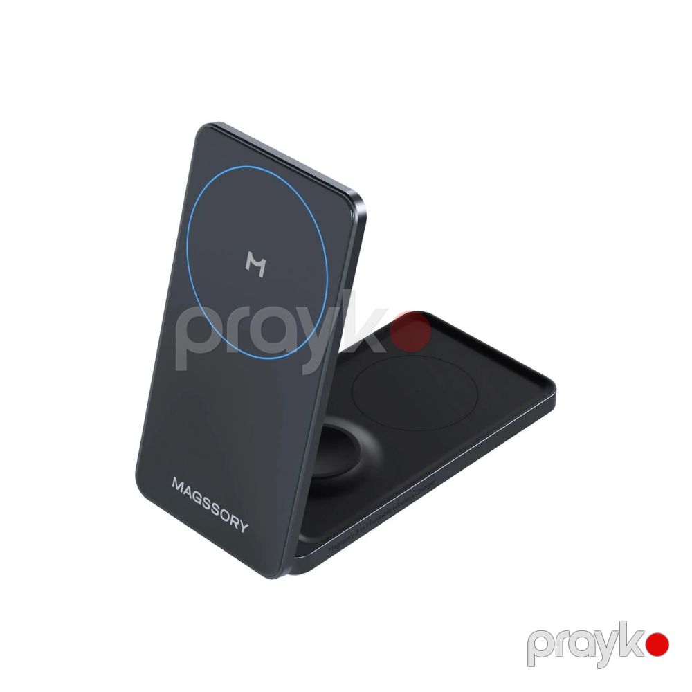 Magssory Flip WCH014 – simsiz şarj cihazı (Antrasit, WCH014b) — Smartfon aksesuarları, Bakı (3)