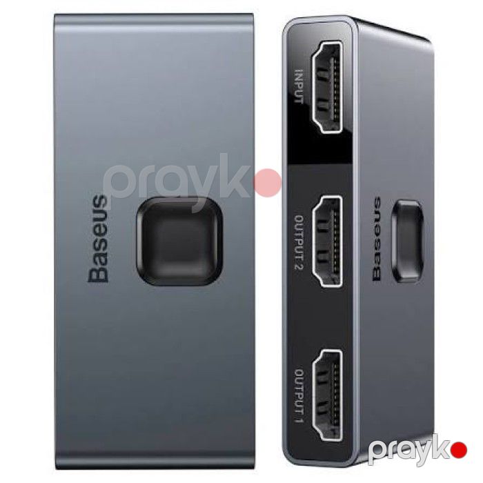 Baseus Matrix CAHUB-BC0G 4K HDMI Bidirectional Switcher Space Gray — Elektronika, Bakı (2)