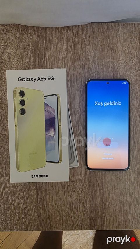 Samsung Galaxy A55 5G, rəng - Sarı, İki sim kartlı — Bakı
