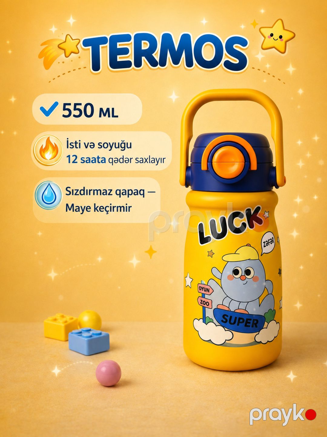 Termos 2686592, 5+ yaş, paslanmayan polad, 550 ml — Mallar, Bakı (2)