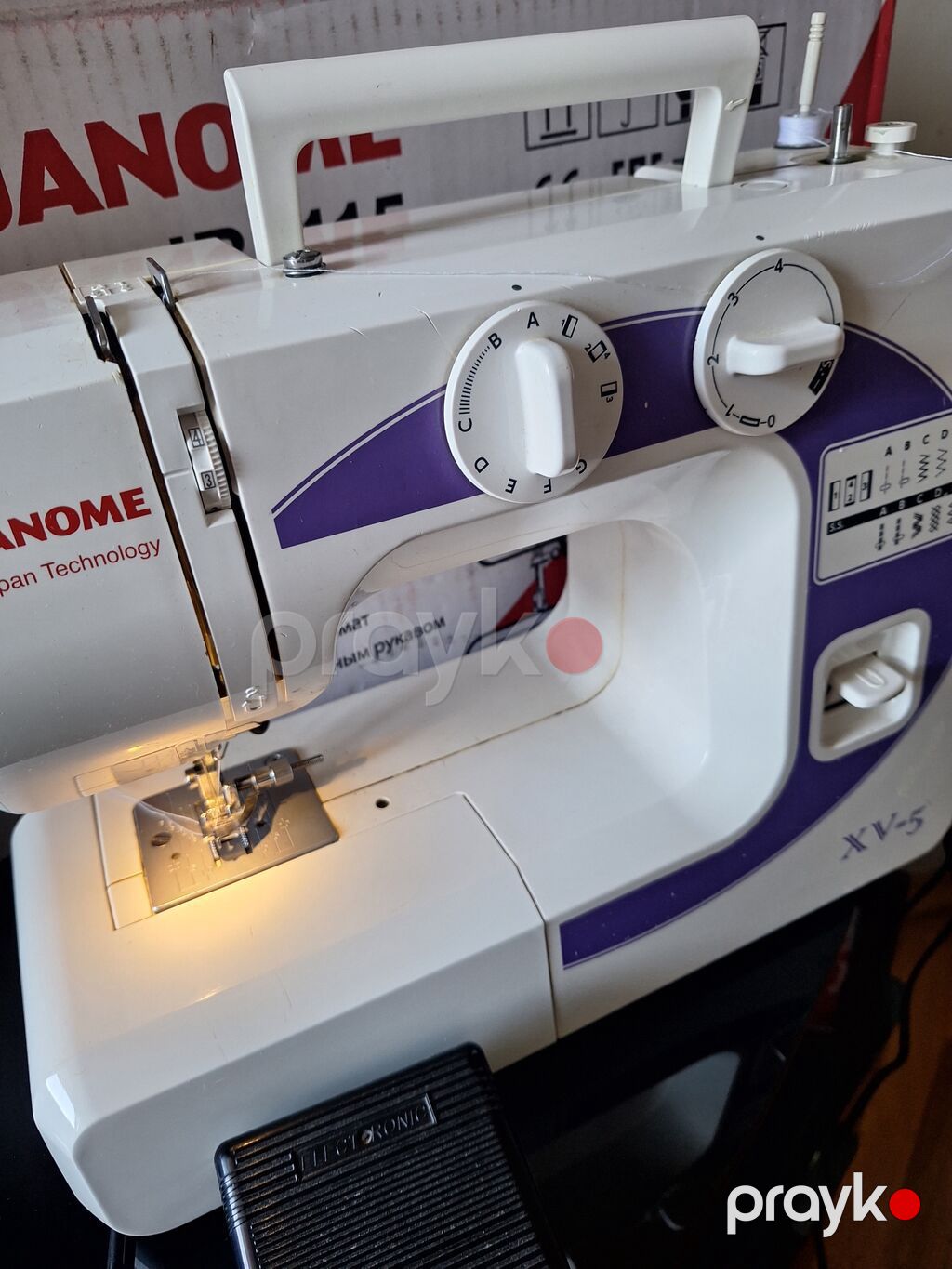Janome XV-5 tikiş maşını - Mekanik idarəetmə, yuxarıda daşıma üçün — Tikiş və işəmə maşınları, Bakı (2)