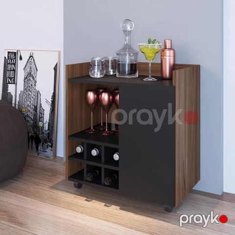 Bar şkafı mv_13900153, Ldsp, antrasit, 65x40x60 sm — Bakı