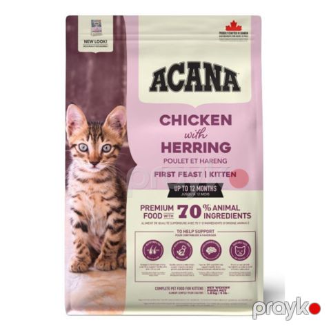 Quru yem pişik balaları üçün Acana Chicken with Herring, 1.8 kq — Bakı