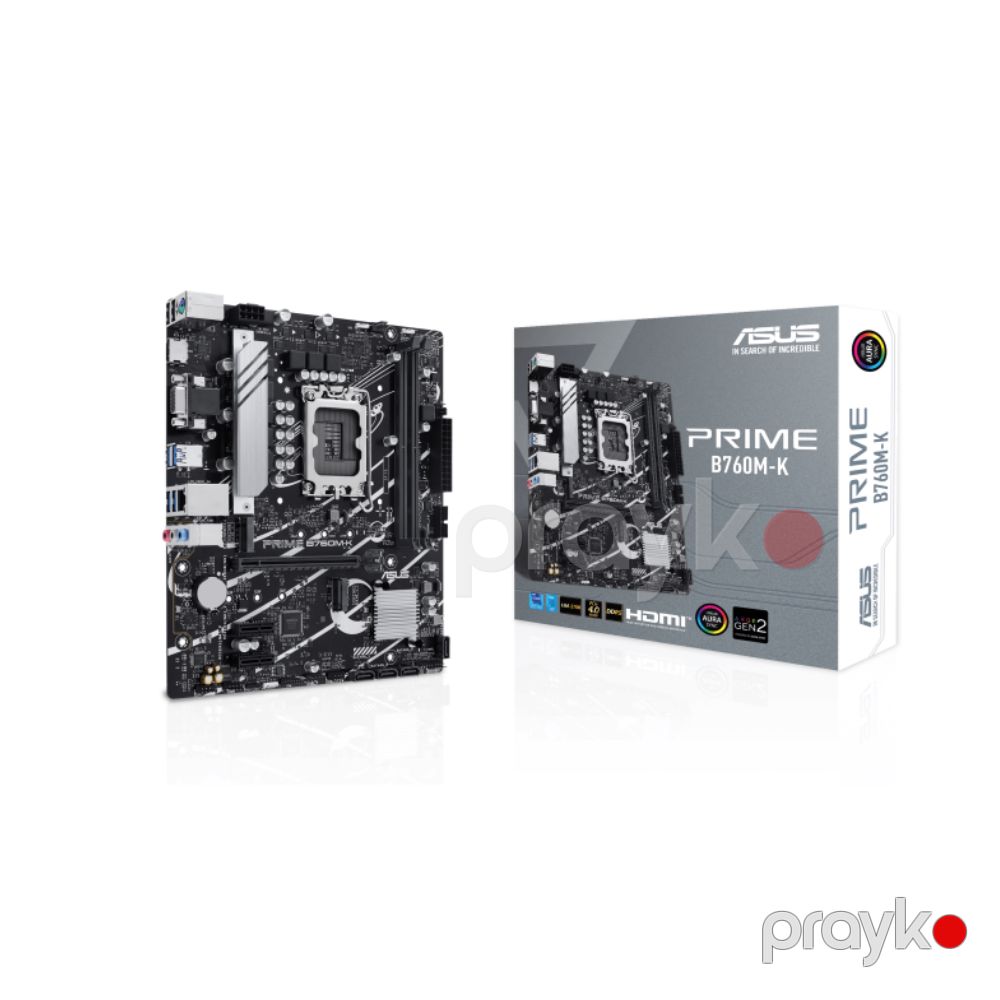 Komponent Kombo – ASUS Prime B760M-K ana plata + Crucial 16GB DDR5 5600MHz RAM (KOM-MR-135) — Komponentlər, Bakı (2)
