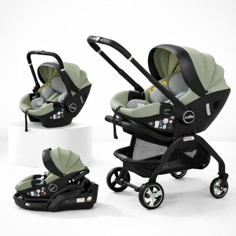 Uşaq arabası Kidilo VP366 3in1, yaşıl — Bakı