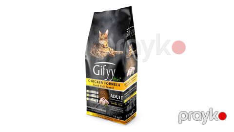 Quru yem Gifyy Premium, yetkin pişiklər üçün, toyuq ilə, 15 kq - 8681692300016 — Bakı