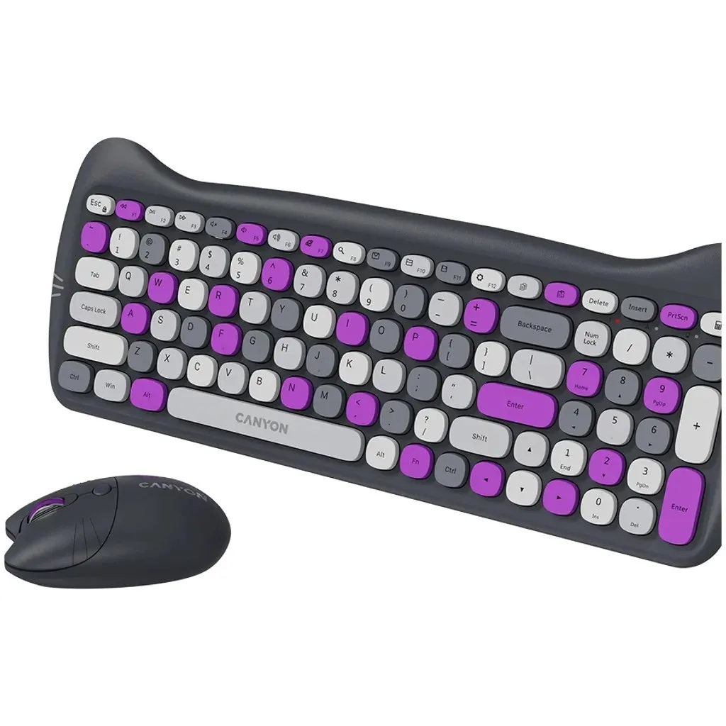 Klaviatura Canyon HSET-W6 Violet (CNS-HSETW6VT) — Mallar, Bakı (3)