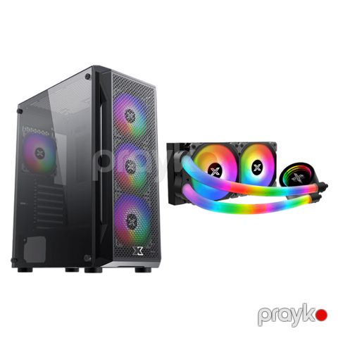 Xigmatek Kombo – Gaming X Case + Xigmatek Neon Aqua 240 CPU Liquid Cooler (XIG-CC-116) — Bakı