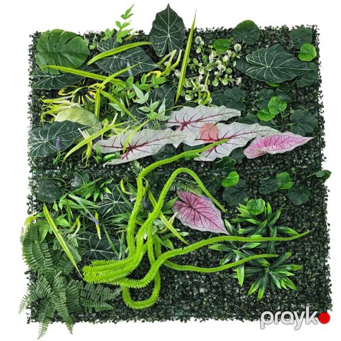 Süni yaşıllıq divar paneli 616s, plastik, 100x100 sm — Bakı