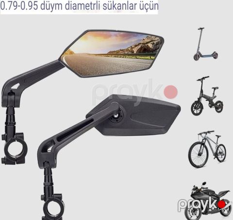 Velosiped/skuter/motosiklet üçün sükan güzgüləri dəsti - Uyğunluq — Bakı