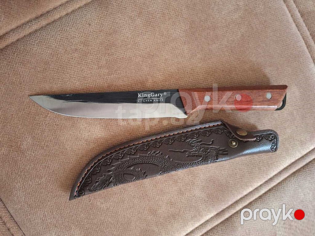 ŞEF bıçağı – KingGary Kitchen Knife + dəri qab Marka/model: KingGary — Bıçaqlar və doğrama taxtaları, Bakı (4)