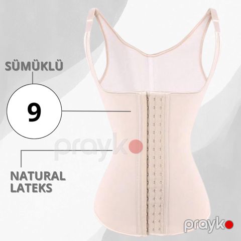Qadınlar üçün korset EB_527, bej, lateks, ölçü 5XL — Bakı