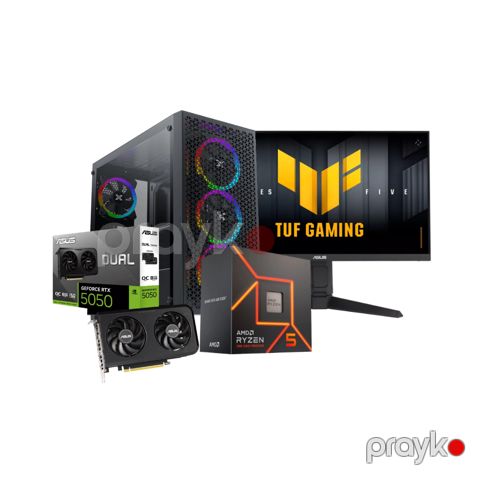 CyberForge Gaming PC – RTX 5050, Ryzen 5 7600 (CUSTOM-PC-122) — Bakı