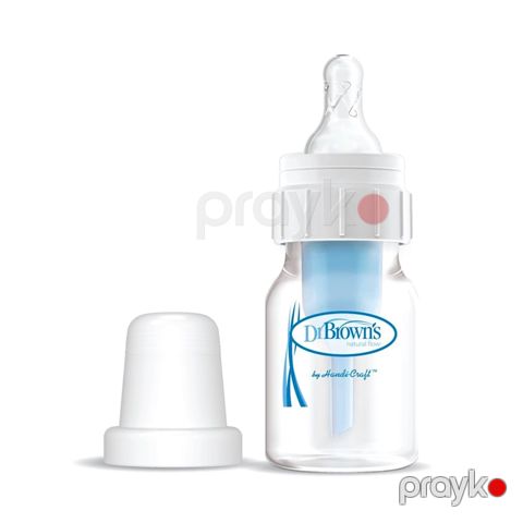 Köp və sancı əleyhinə polipropilen dar boğaz butulka 60 ml, səviyyə 1 (0-3ay), əmzik başlıqlı Dr. Brown's — Bakı