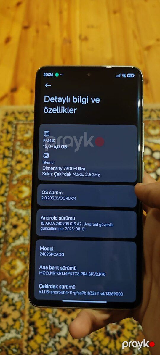 Xiaomi Poco X7 Silver 512GB/12GB — Smartfonlar, Gəncə (2)