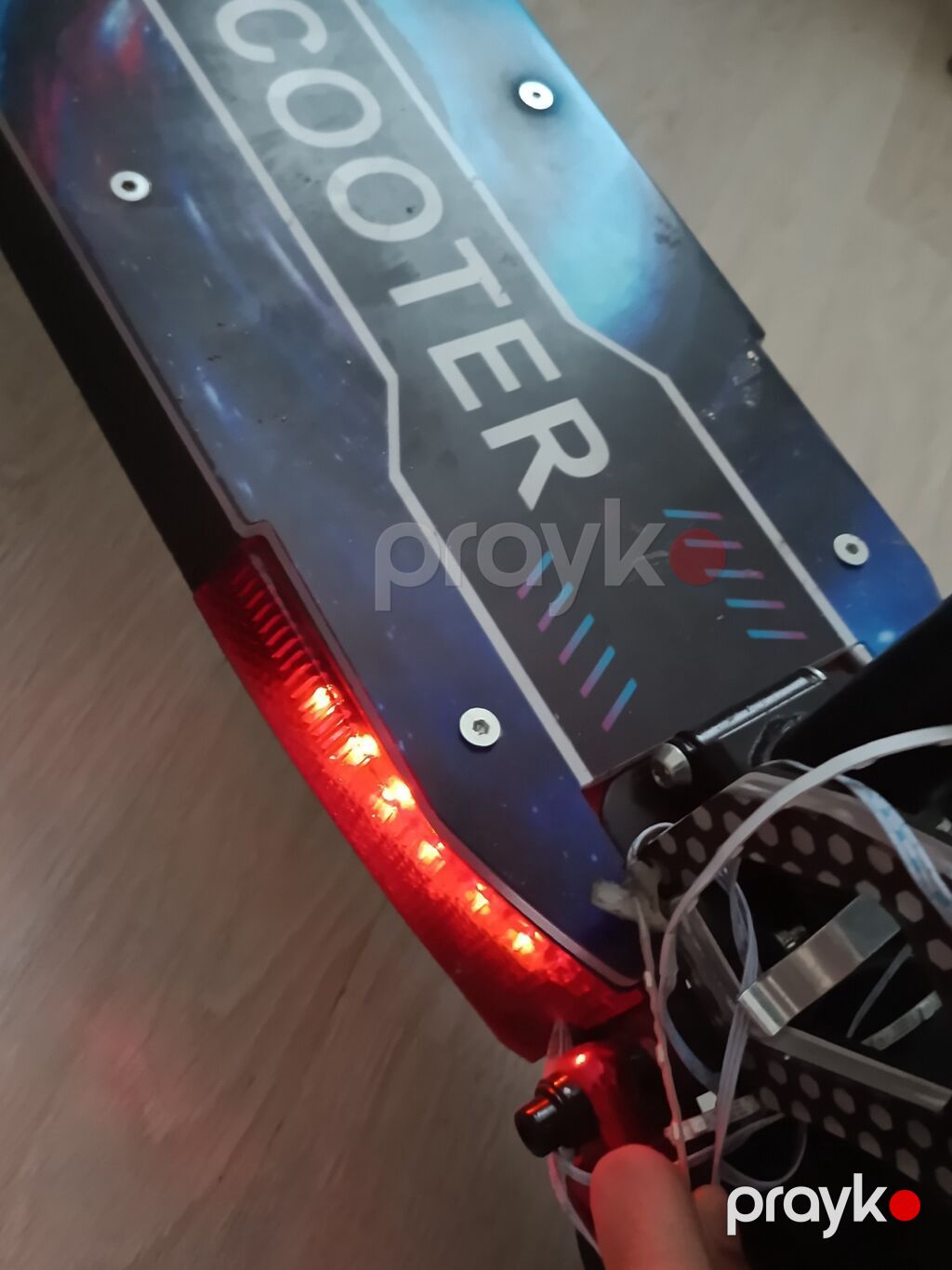 Elektrik skuter – oturacaqlı, güclü işıqlandırmalı - Model: E-scooter — Skuterlər, Qobu (4)