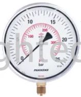 Manometr gliserin dolğulu (0-250 Bar 160 mm 1/2") Pakkens 1601001114 — Bakı