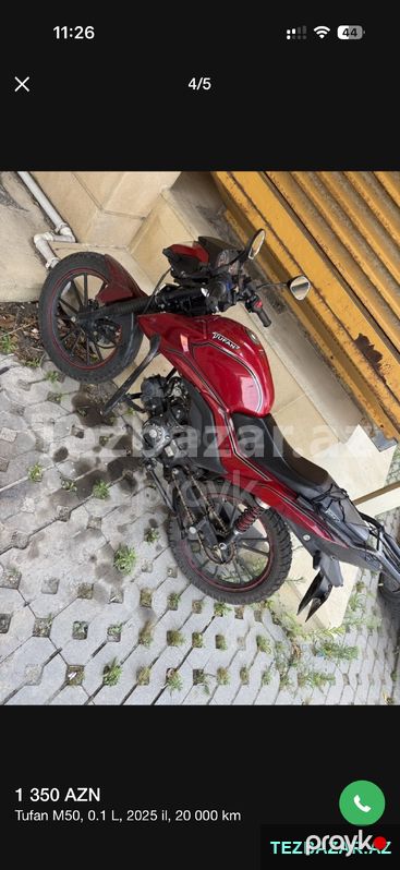 Tufan m50n — Motosiklet və mopedlər, Bakı (2)